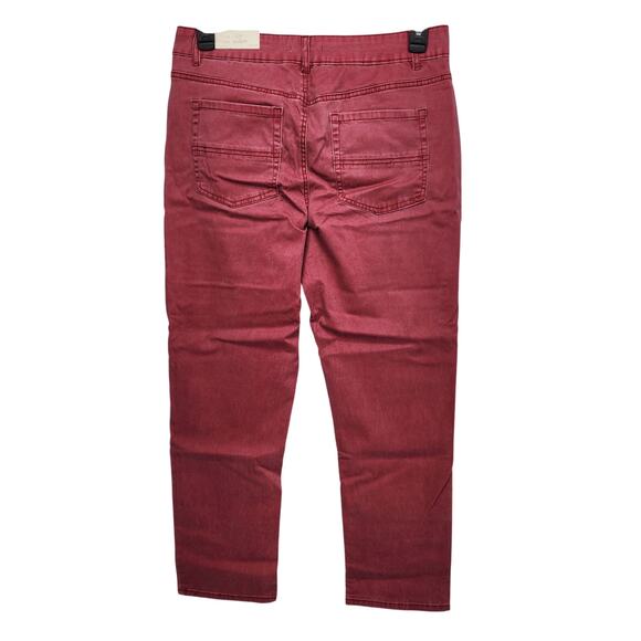 NWT Maurices Red Skinny Boyfriend Rolled Cuff Junior Women's Jeans 11/12 - Picture 10 of 10